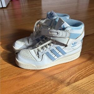 Women’s Light Blue Adidas High Tops barely worn